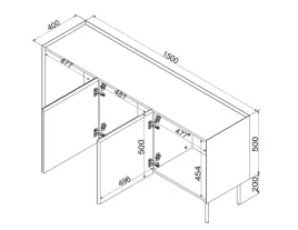 komoda-fellini-150x40x70-oliwka-blat-dab-olejowany