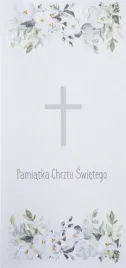 karnet-chrzest-dl-c19-krzyz-kwiaty-niebieski