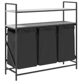 kosz-na-pranie-3-przegrody-z-polkami-szary-dab-sonoma