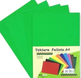 tektura-a4-falista-zielona-5szt