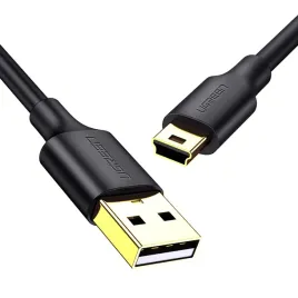przewod-kabel-5-pinowy-pozlacany-usb-mini-usb-0-25m-czarny