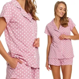 pizama-damska-doctor-nap-7458-hearts-rozmiar-s-36-kolor-rozowy