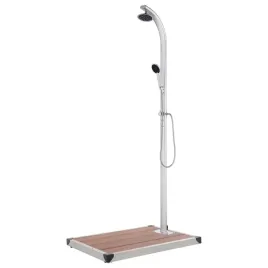 nowoczesny-prysznic-ogrodowy-220-cm-brazowy-z-deszczownica-15-cm