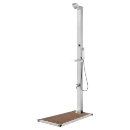 prysznic-ogrodowy-z-brazowa-podstawa-225-cm-stal-nierdzewna