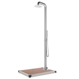 prysznic-ogrodowy-z-brazowa-podstawa-230-cm-stal-nierdzewna