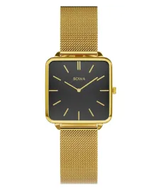 zegarek-damski-bowa-vienna-black-gold-mesh-29-bowa-vi294-14-164m