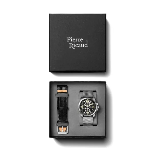 zegarek-meski-pierre-ricaud-multifunction-set-wzor-dominujacy-logo