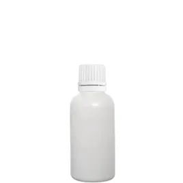 butelka-szklana-50ml-biala-matowa-z-nakretka-plastikowa