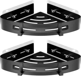 2x-narozna-polka-prysznicowa-uootach-bez-wiercenia-aluminium-czarna-10-20kg