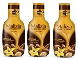 malizia-argan-i-wanilia-zestaw-plynow-do-kapieli-3x1l