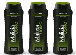malizia-vetyver-meski-zestaw-zel-i-szampon-2w1-3-x-250-ml