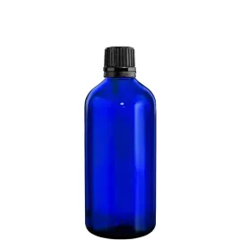 butelka-szklana-100ml-niebieska-z-kroplomierzem-czarnym
