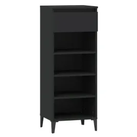 elegancka-szafka-na-buty-z-szuflada-i-3-polkami-czarna-40x36x105-cm
