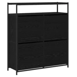 szafka-na-buty-z-polka-z-drzwiami-czarny-dab-100-x-34-x-112-cm