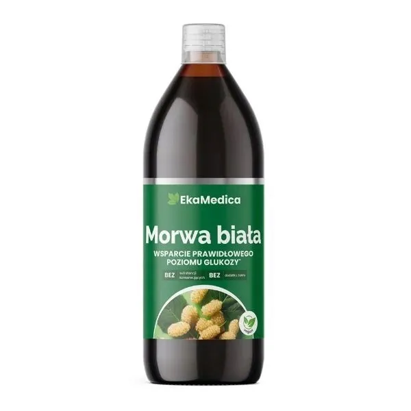 Sok z morwy białej 100% bez cukru 1l | EkaMedica