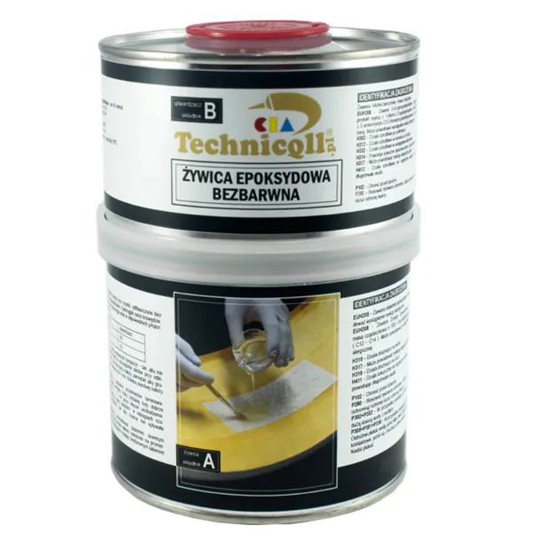 TECHNICQLL bezbarwna żywica epoksydowa - 500g+250g