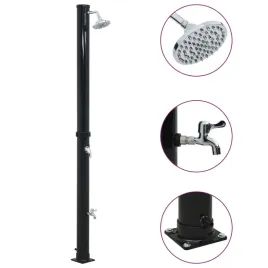 prysznic-solarny-czarny-220-cm-20-l