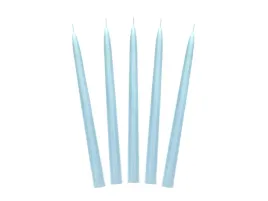 swieca-stozkowa-blekitna-24-cm-10-szt