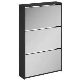 szafka-na-buty-z-lustrem-3-warstwowa-czarna-63x17x1025-cm