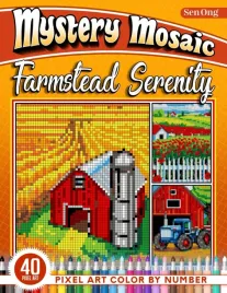 farmstead-serenity-mystery-mosaics-color-by-number-40-pixel-art-scenes-of
