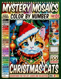christmas-cats-mystery-mosaics-color-by-number-100-pixel-art-adventures-fo