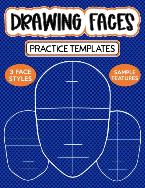 drawing-faces-practice-templates-blank-face-shapes-with-guidelines-for-dra