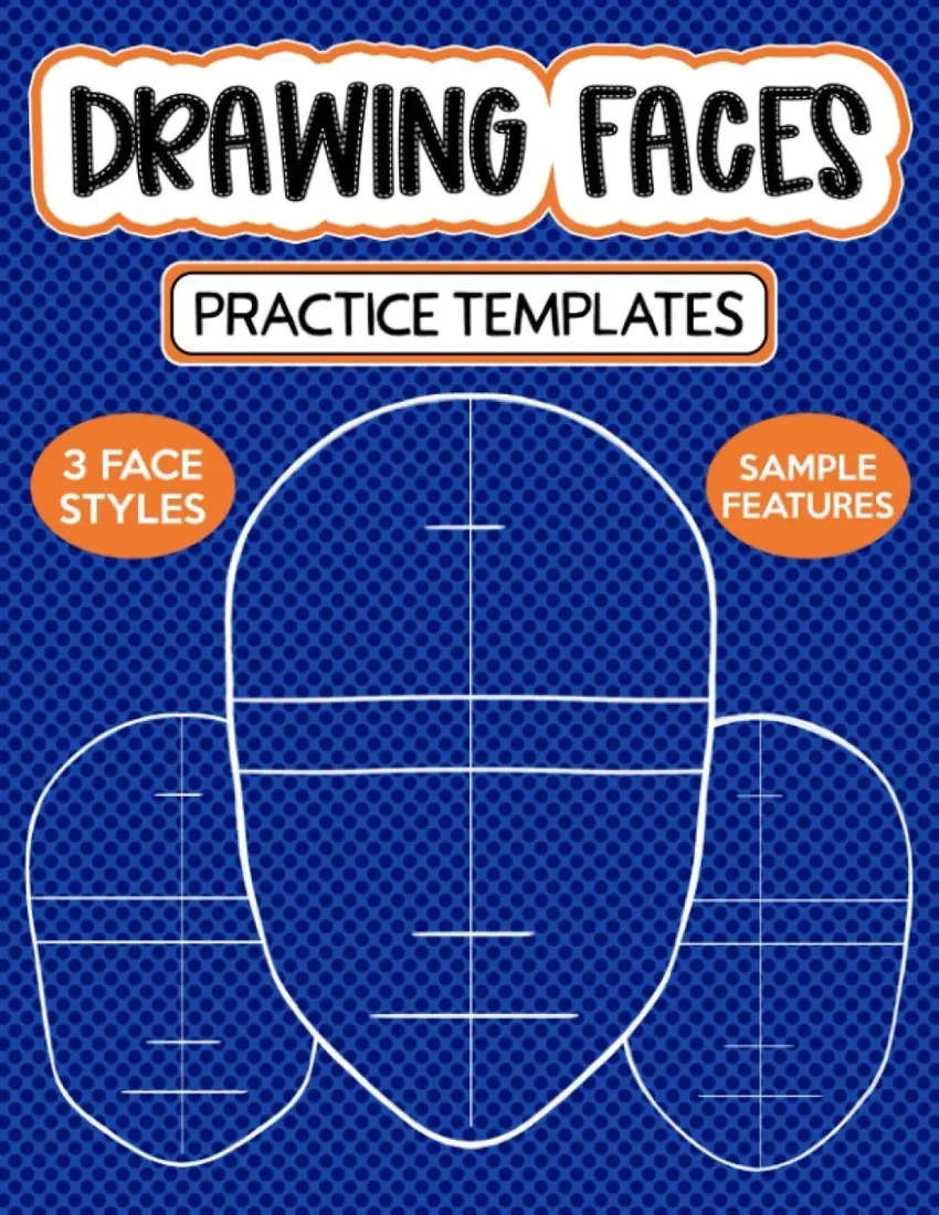 drawing-faces-practice-templates-blank-face-shapes-with-guidelines-for-dra-stan-nowy