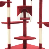 drapak-dla-kotow-203-cm-czerwono-bialy-kolor-dwukolorowy