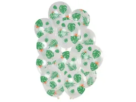 balony-przezroczyste-tropikalne-liscie-30-cm-15-szt