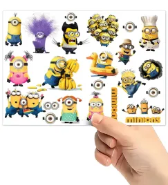 tatuaze-zmywalne-wodne-dla-dzieci-dzieciece-minionki-wzory-super-jakosc