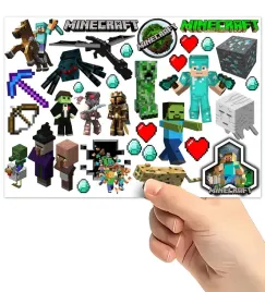 tatuaze-zmywalne-wodne-dla-dzieci-dzieciece-minecraft-wzory-super-jakosc