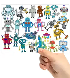 tatuaze-zmywalne-wodne-dla-dzieci-dzieciece-robots-wzory-super-jakosc