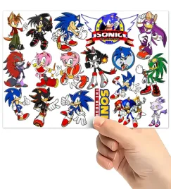 tatuaze-zmywalne-wodne-dla-dzieci-dzieciece-sonic-wzory-super-jakosc