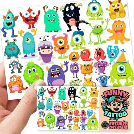 tatuaze-zmywalne-dla-dzieci-dzieciece-monsters-potwory-wzory-jakosc