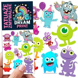 tatuaze-zmywalne-dla-dzieci-dzieciece-monsters-potwory-wzory-jakosc