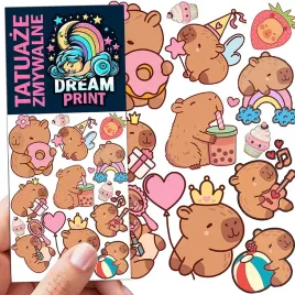 tatuaze-zmywalne-dla-dzieci-dzieciece-kapibara-capybara-wzory-jakosc