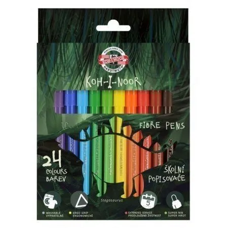 flamastry-dino-24-kolorow