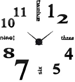 zegar-3d-scienny-duzy-nowoczesny-naklejany
