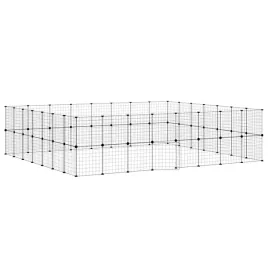 klatka-dla-zwierzat-z-bramka-60-paneli-czarna-35x35-cm-stal