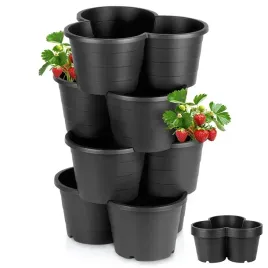 doniczka-ogrodowa-plastikowa-czarna-kaskadowa-pietrowa-4-szt