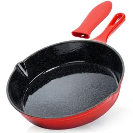 patelnia-zeliwna-emaliowana-z-silikonowa-nakladka-cast-enamel-25-cm