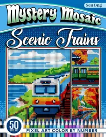 scenic-trains-mystery-mosaics-color-by-number-50-pixel-art-train-journeys