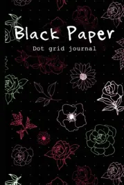 black-paper-dot-grid-journal-for-gel-pens-and-white-ink-a-black-page-dot-