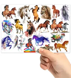 tatuaze-zmywalne-wodne-dla-dzieci-dzieciece-konie-wzory-super-jakosc