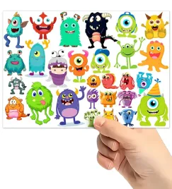 tatuaze-zmywalne-dla-dzieci-dzieciece-monsters-potwory-wzory-super-jakosc