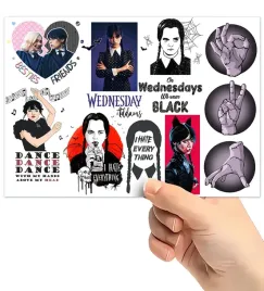 tatuaze-zmywalne-wodne-dla-dzieci-dzieciece-wednesday-wzory-super-jakosc