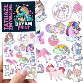 tatuaze-zmywalne-dla-dzieci-dzieciece-jednorozce-unicorn-wzory-jakosc