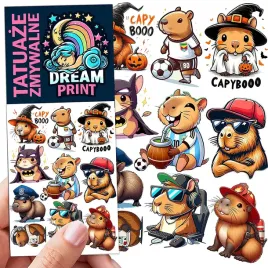 tatuaze-zmywalne-dla-dzieci-dzieciece-kapibara-capybara-wzory-jakosc
