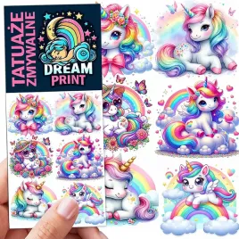 tatuaze-zmywalne-dla-dzieci-dzieciece-jednorozce-unicorn-kon-wzory-jakosc