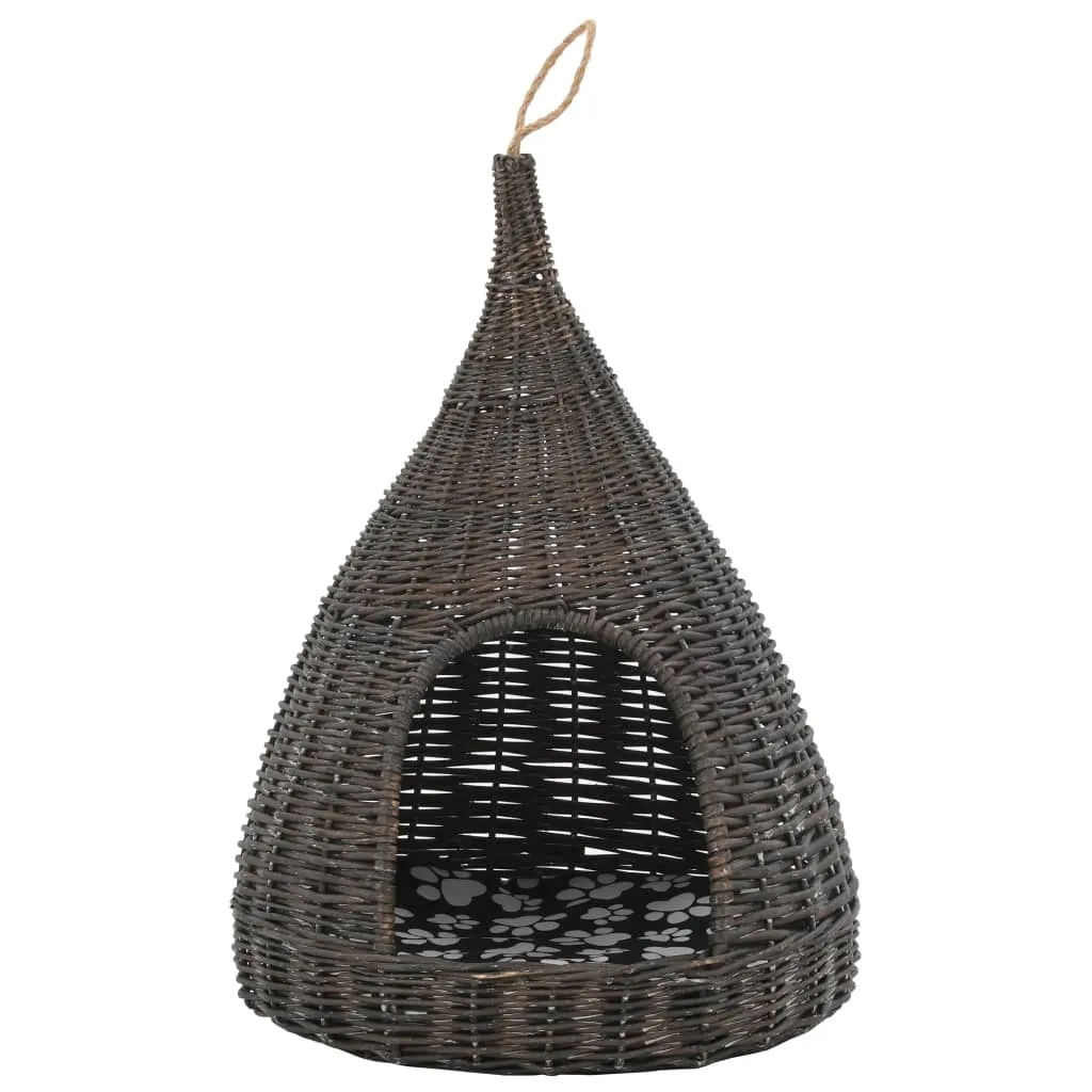 domek-dla-kota-tipi-40x60cm-szary-stan-nowy